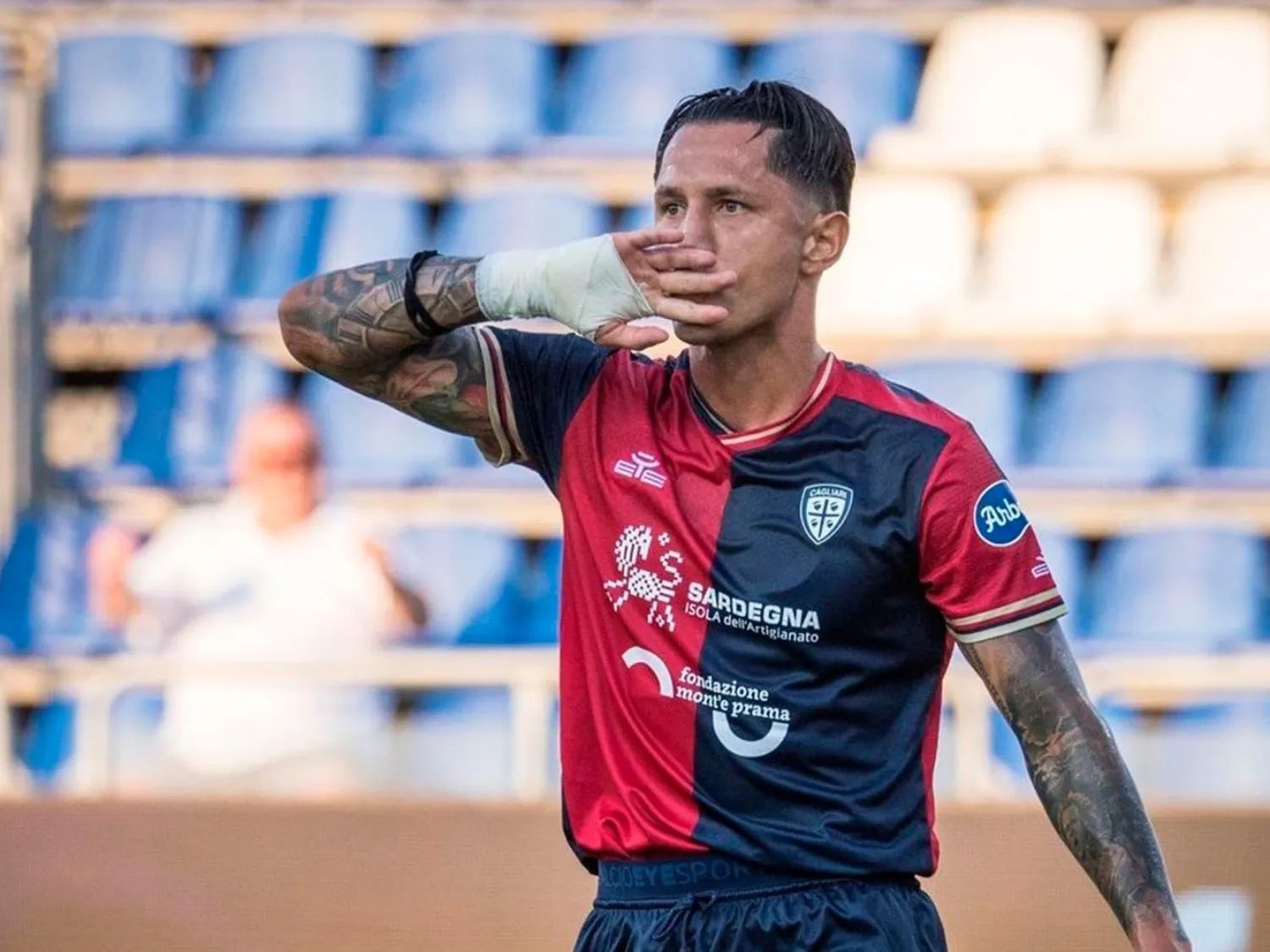 Gianluca Lapadula, attaccante del Cagliari (foto x @ErrorArbitralTR)