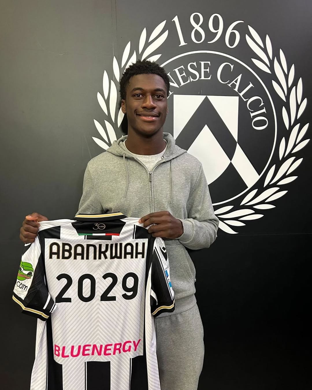 James Abankwah, giocatore dell'Udinese (foto Udinese Calcio)