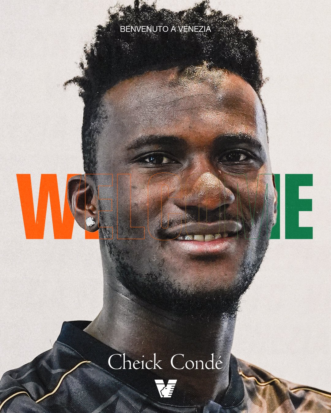 Cheick Condé, nuovo centrocampista del Venezia (foto x Venezia)