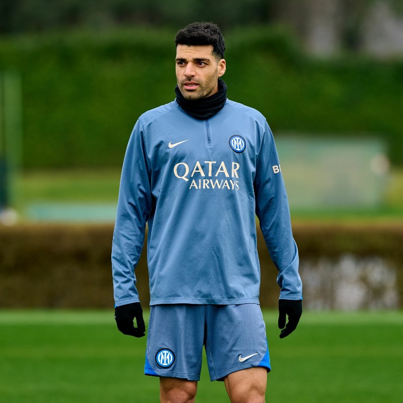 Mehdi Taremi, attaccante iraniano dell'Inter (foto Inter X)
