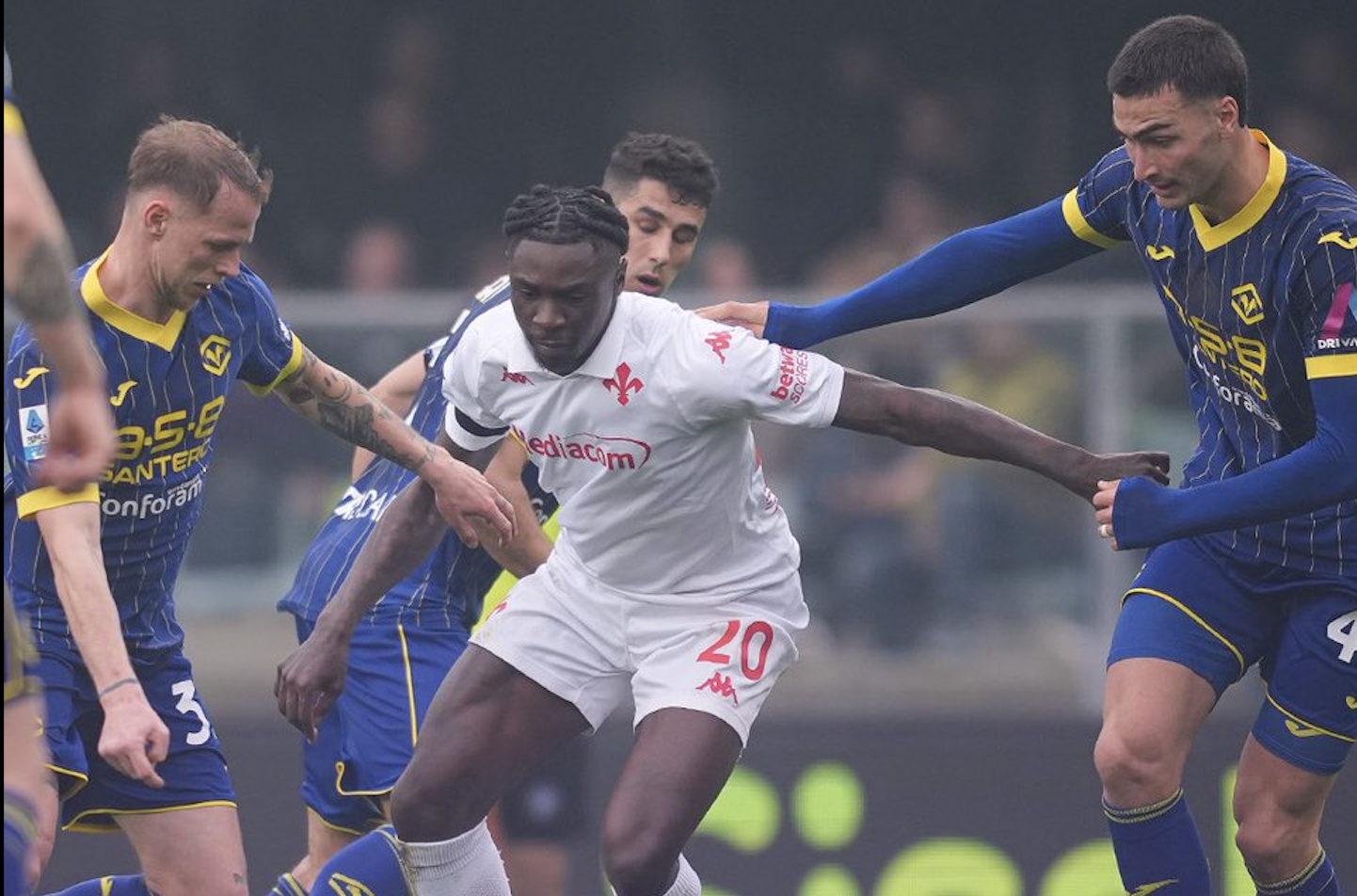 Moise Kean, attaccante della Fiorentina (foto x Fiorentina)