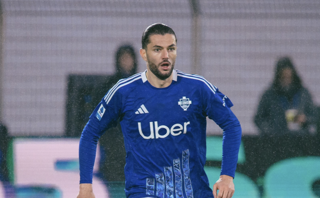 Alberto Dossena, calciatore del Como (foto X Como)