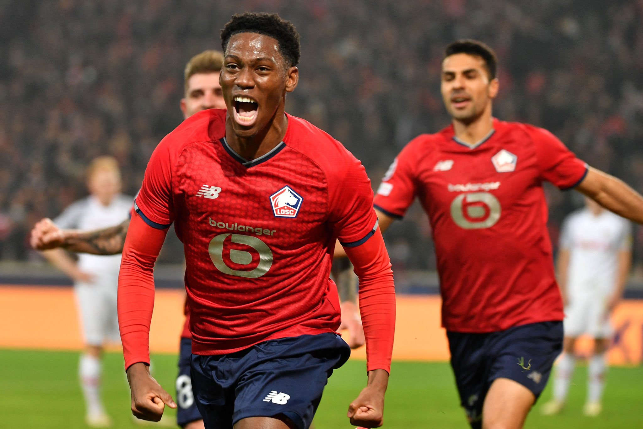 Jonathan David, attaccante canadese del Lille (foto x Fabrizio Romano)