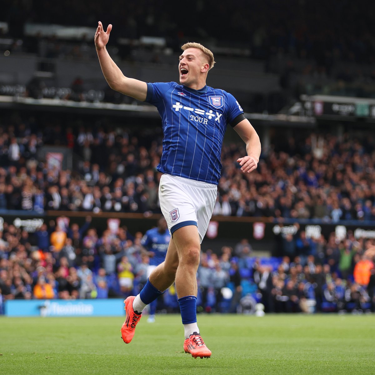 Liam Delap, attaccante dell'Ipswich (foto X Premier League)