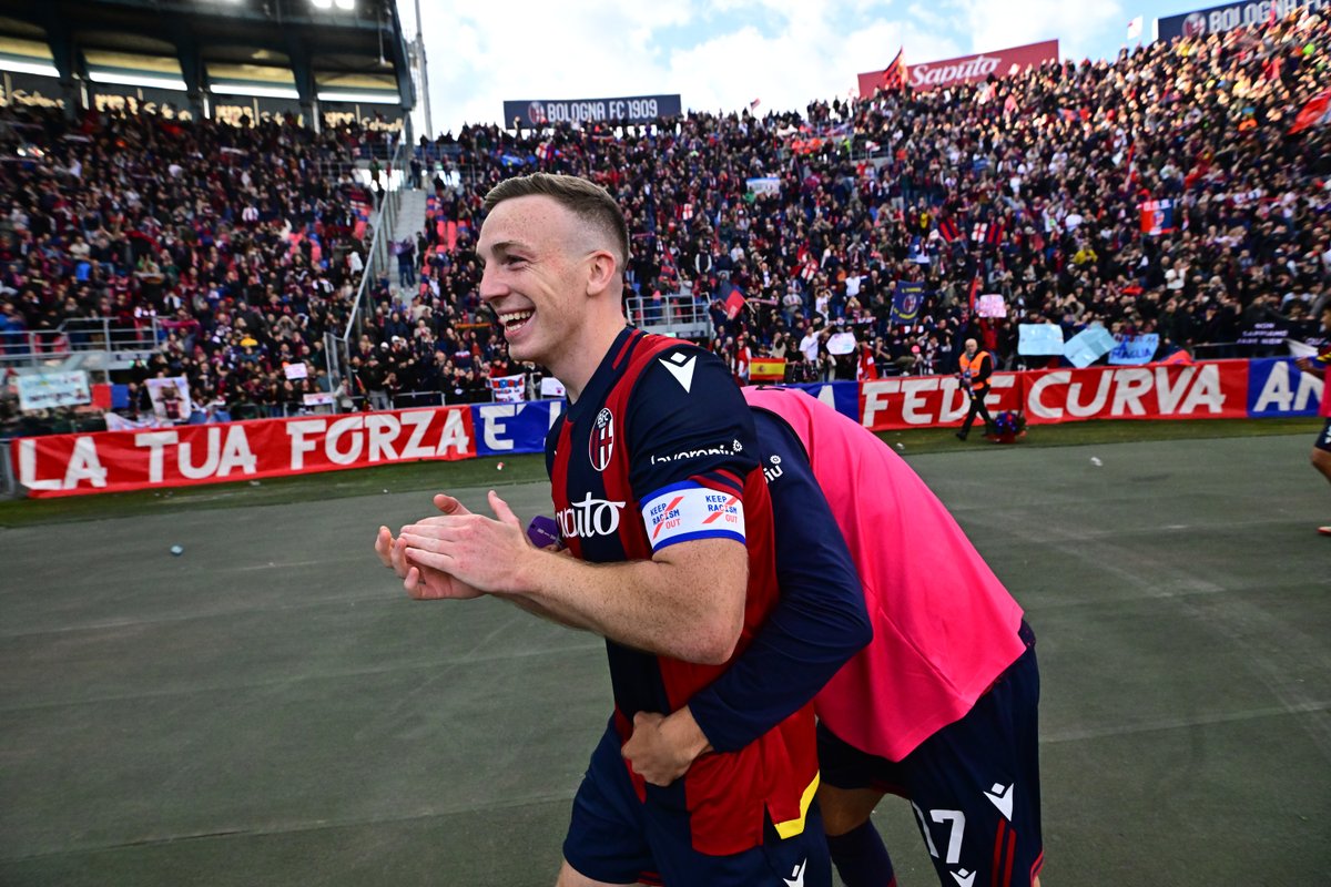 Lewis Ferguson, centrocampista scozzese del Bologna (foto Bologna F.C)
