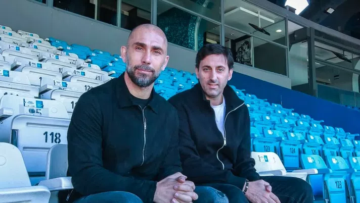 Il DS del Bologna Di Vaio con Milito