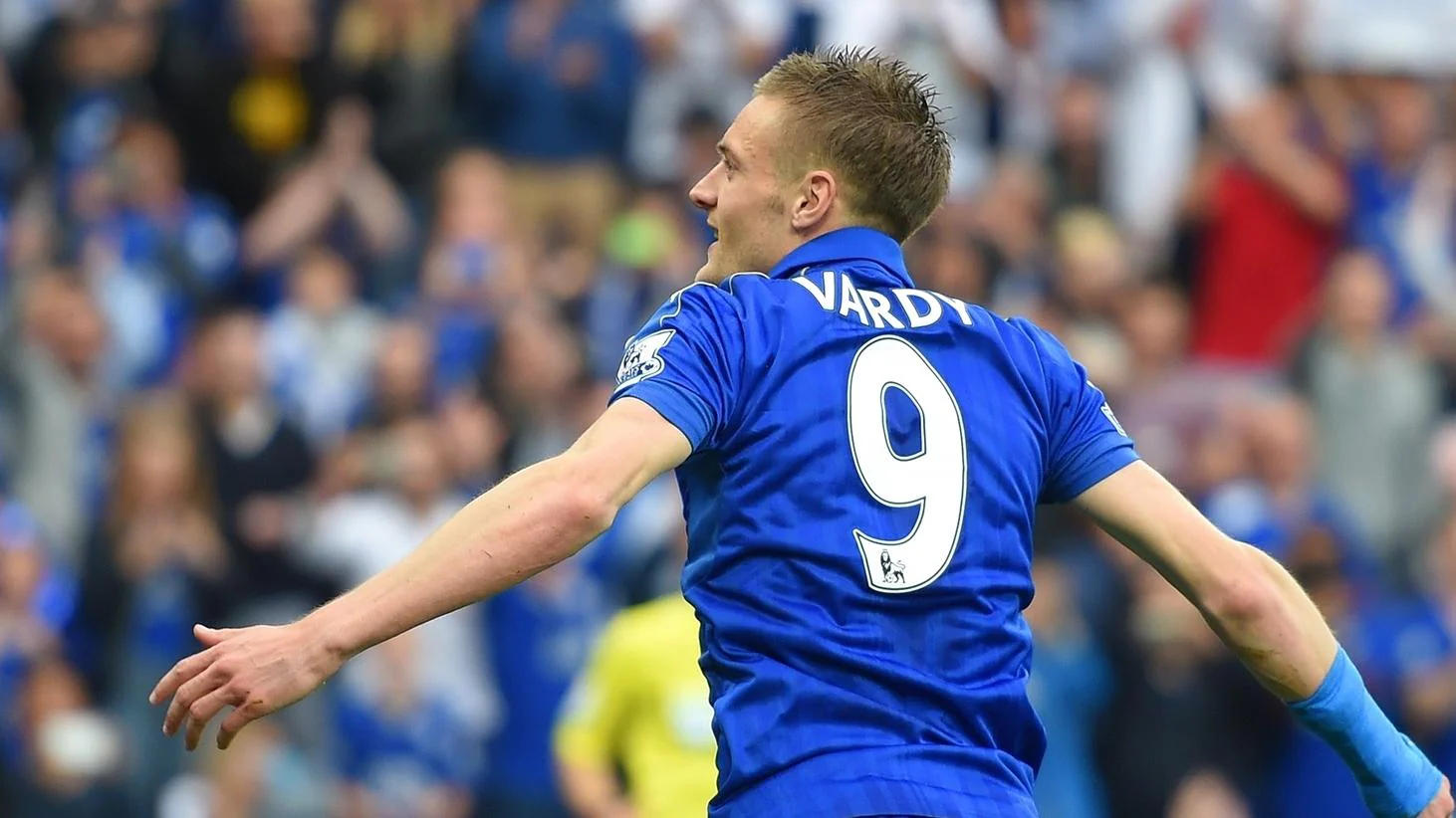 Jamie Vardy, attaccante inglese del Leicester (foto UEFA)