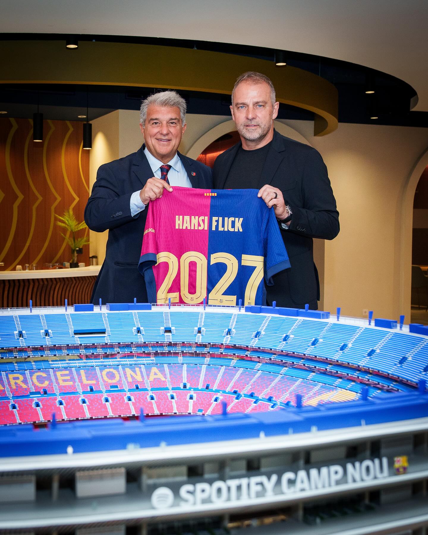 Hansi Flick, allenatore del Barcellona (foto Barcellona FC)