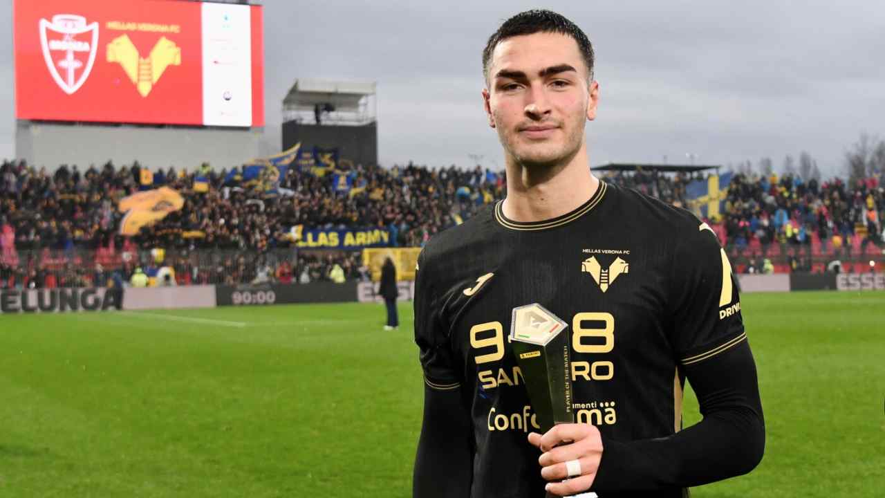 Diego Coppola, difensore dell'Hellas Verona
