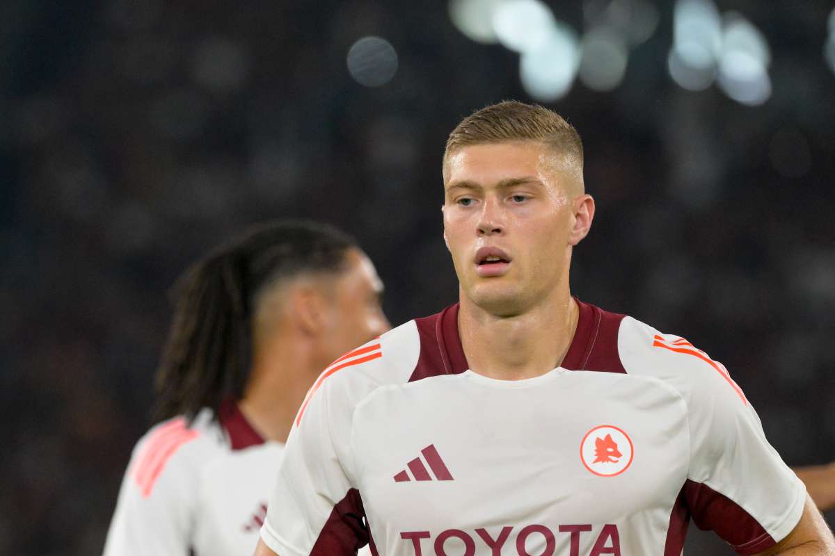 Artem Dovbyk, attaccante ucraino della Roma (foto ASROMALIVE)