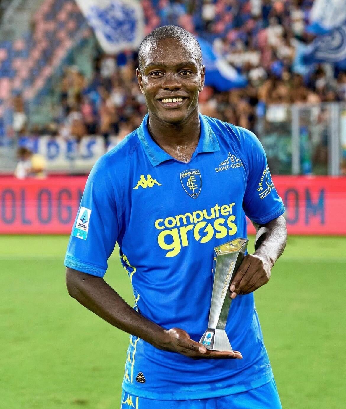 Emmanuel Gyasi, centrocampista offensivo dell'Empoli