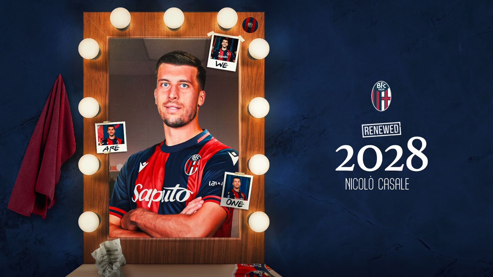 Nicolò Casale, difensore del Bologna (foto Bologna)