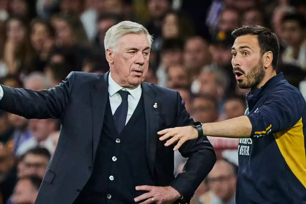 Carlo e Davide Ancelotti (foto Real Madrid)