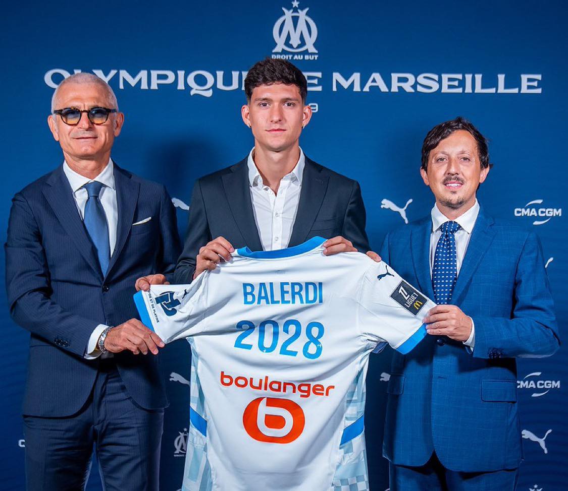 Leonardo Balerdi, difensore del Marsiglia (foto OM)
