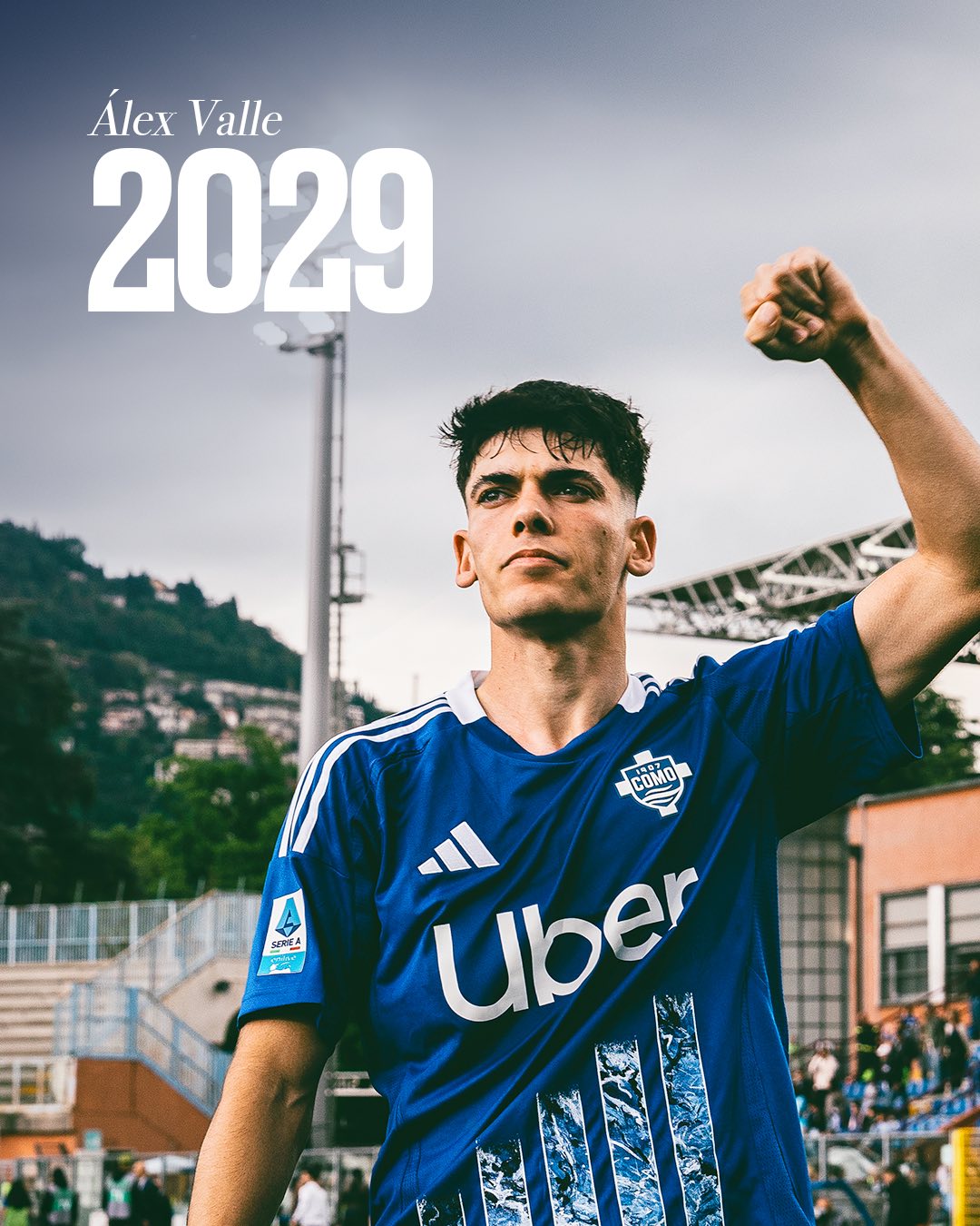 Álex Valle, difensore del Como (foto Como)