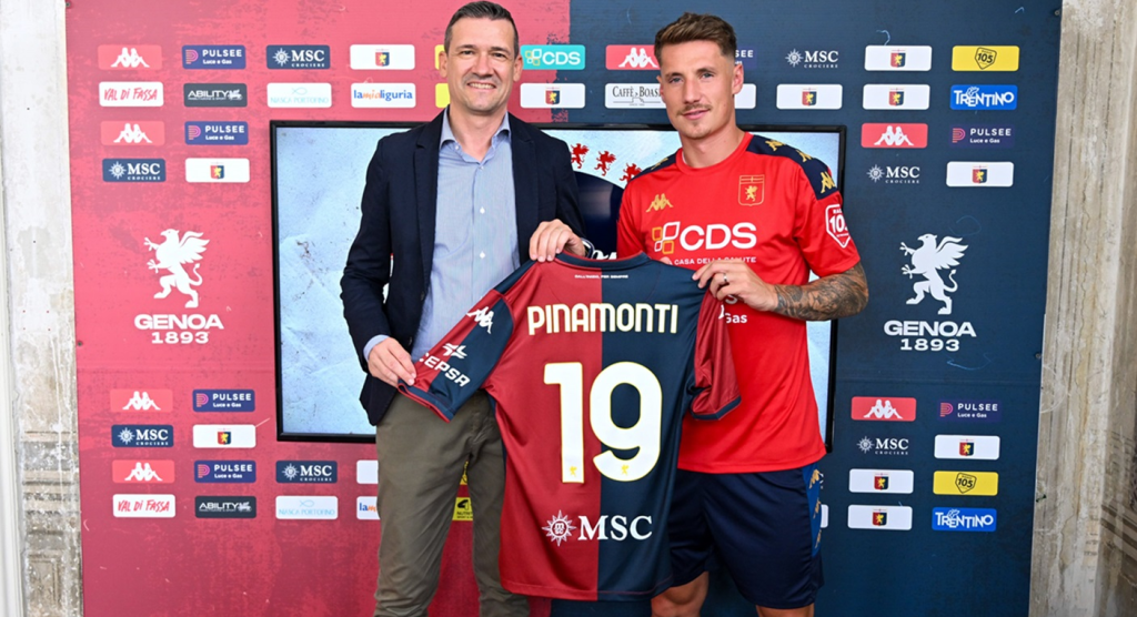 Andrea Pinamonti, ex attaccante del Genoa (foto Genoa)