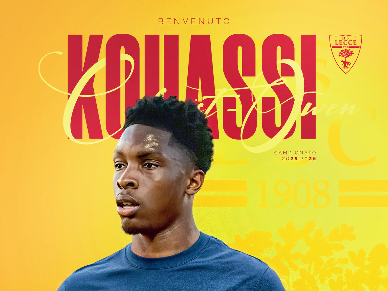 Christ-Owen Kouassi, nuovo giocatore del Lecce (foto Lecce)