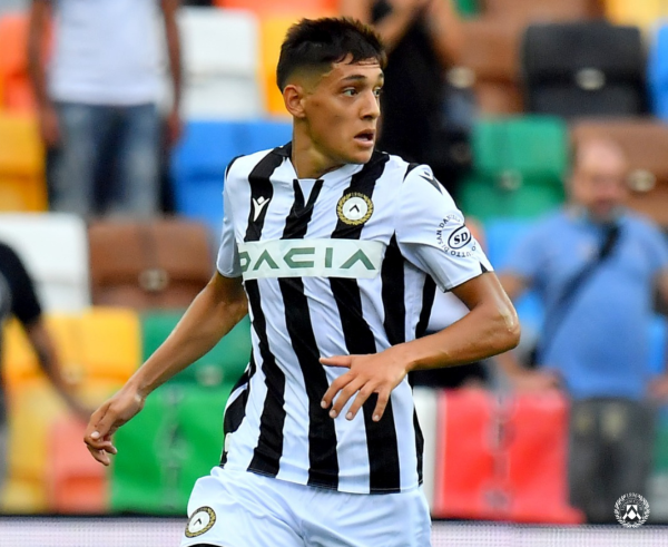 Nahuel Molina, ex terzino dell'Udinese che piace alla Juventus (foto Udinese)