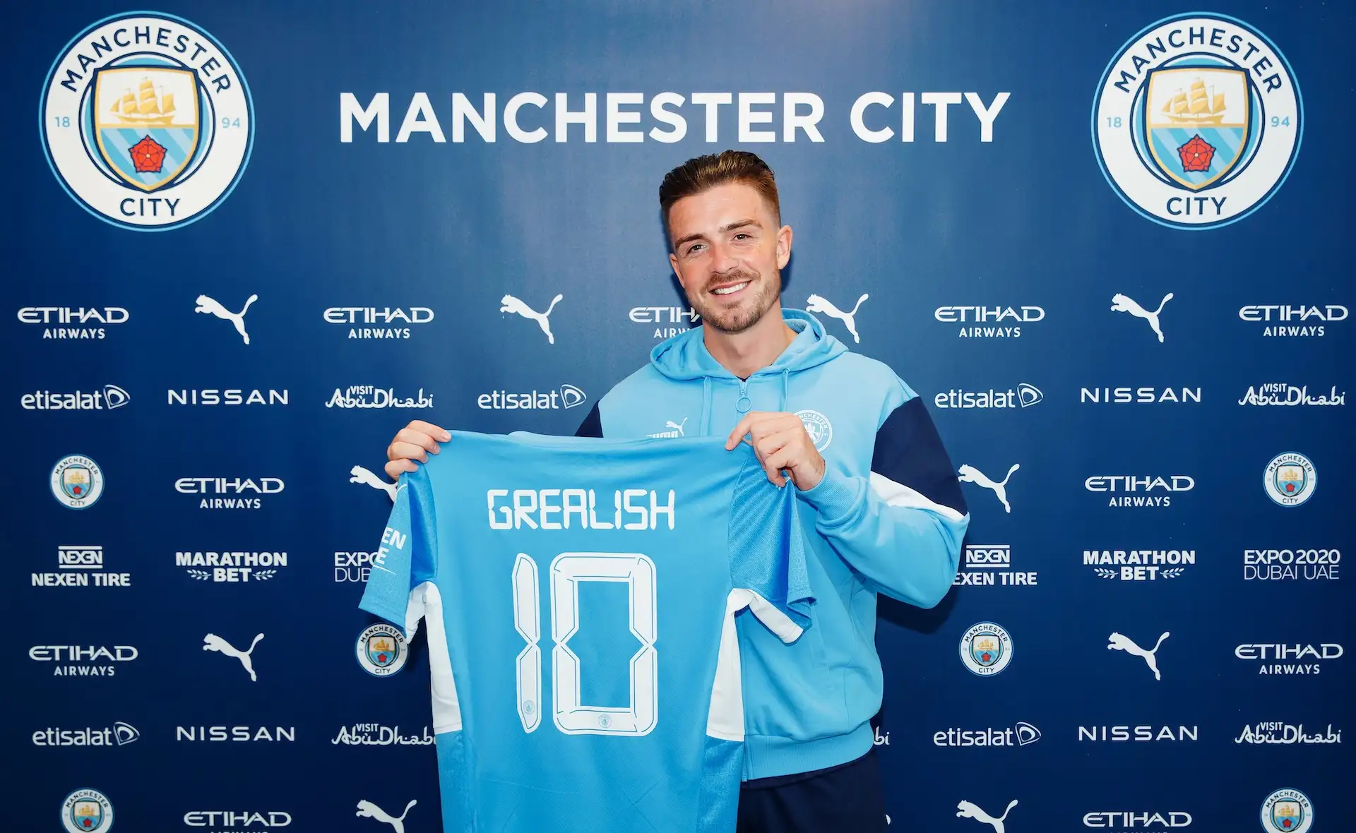 Jack Grealish, calciatore del City seguito dal Napoli (foto Goal)