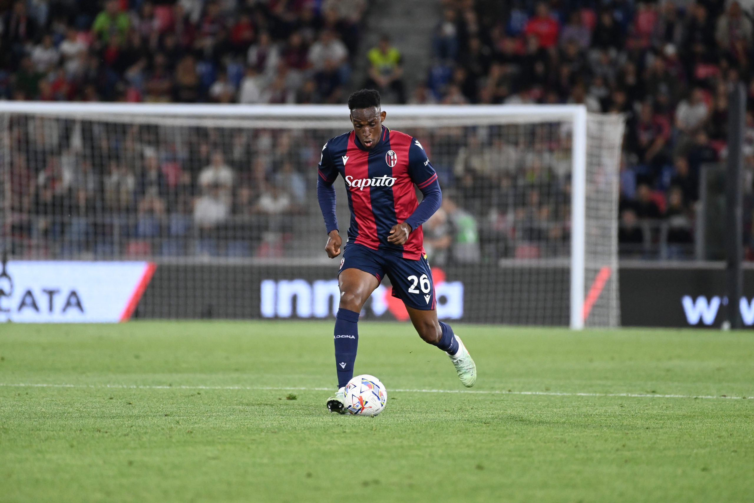 Jhon Lucumi, difensore colombiano del Bologna (foto Bologna)