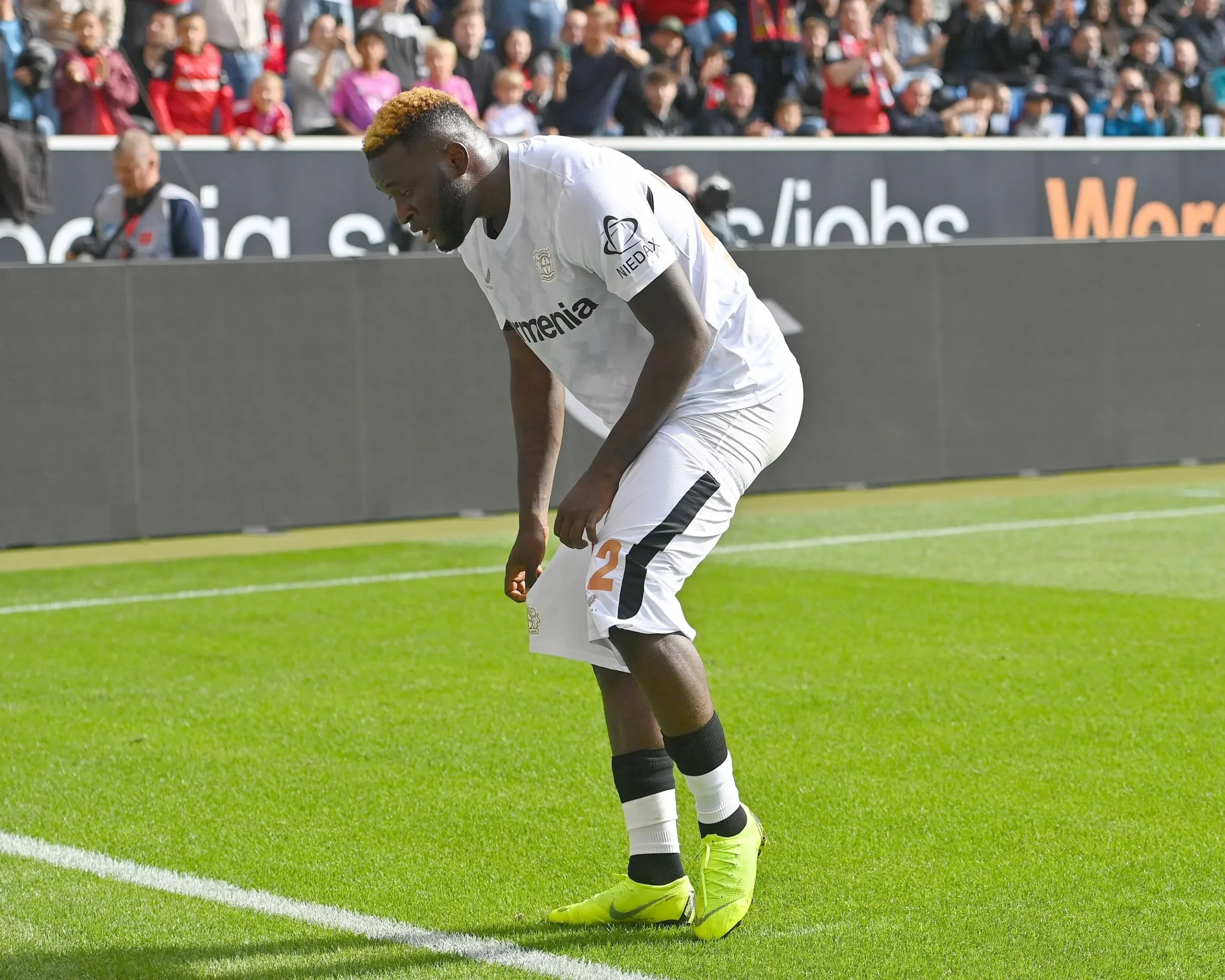 Victor Boniface, attaccante del Bayer (foto Bundesliga)