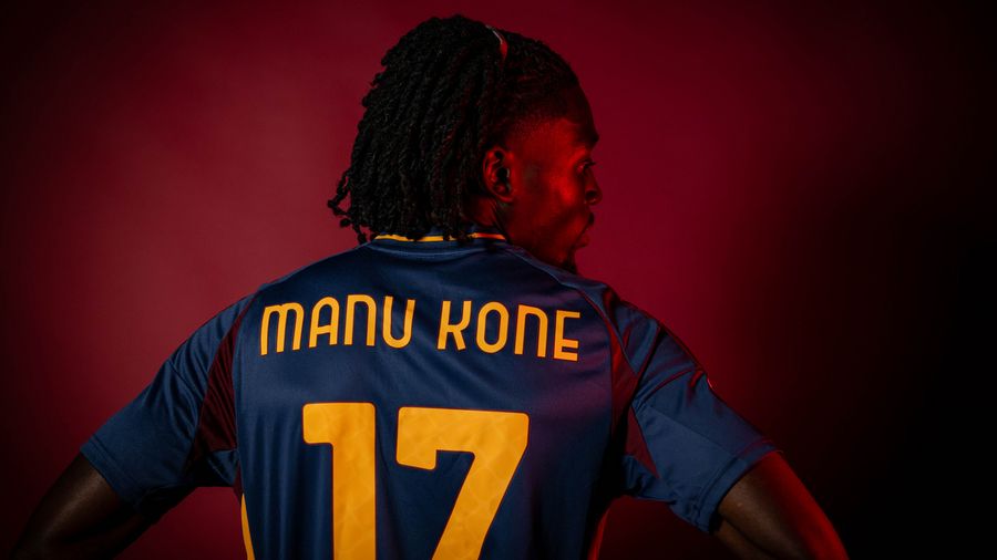Manu Koné, centrocampista francese della Roma (foto Roma)