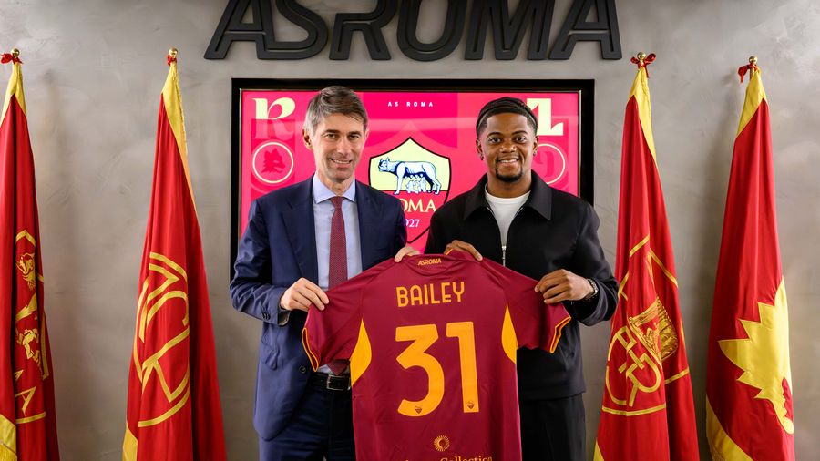 Leon Bailey nuovo rinforzo della Roma (foto Roma)