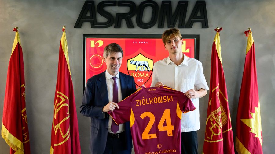 Jan Ziolkowski nuovo difensore della Roma (foto Roma)