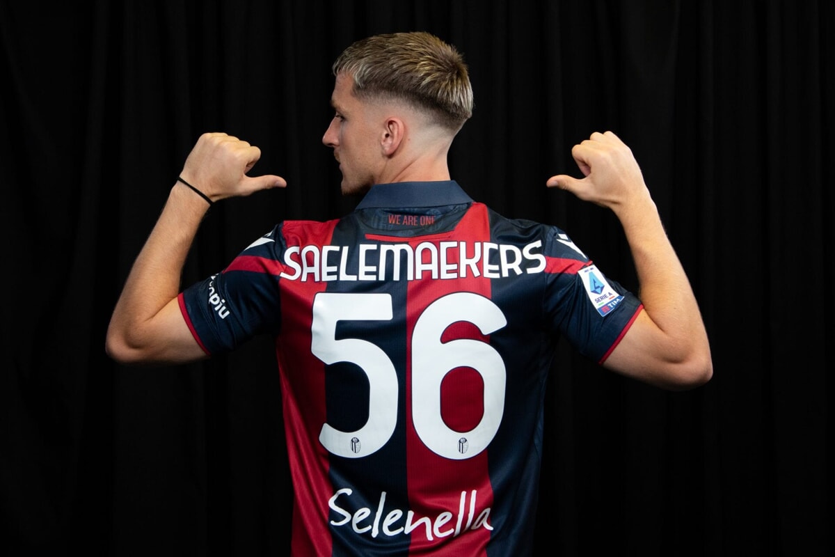 Alexis Saelemaekers, calciatore del Milan (foto Bologna)
