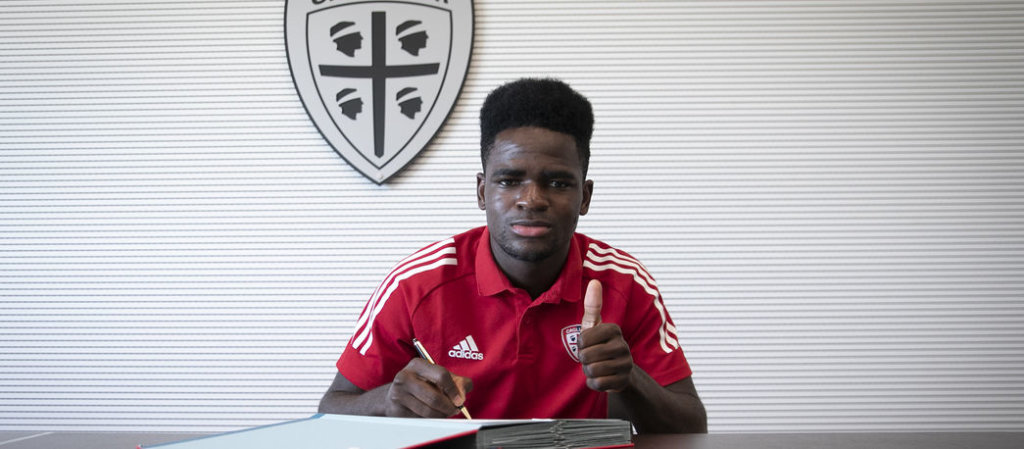 Zito Luvumbo, calciatore del Cagliari (foto Cagliari)