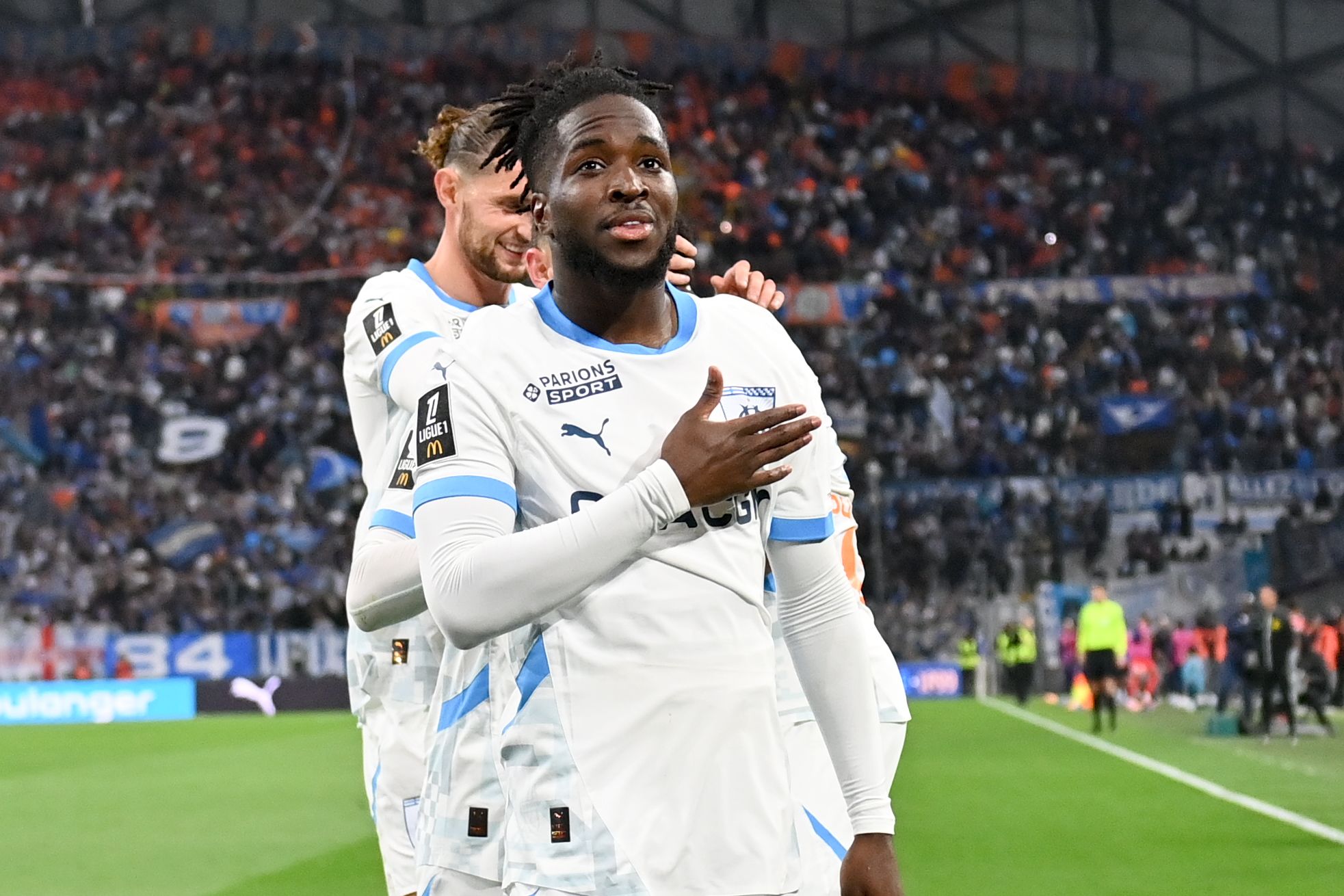 Jonathan Rowe, attaccante del Marsiglia (foto Ligue1)