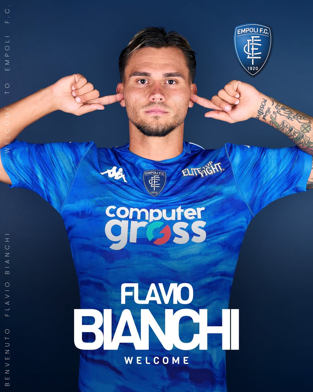 Flavio Bianchi, nuovo attaccante dell'Empoli (foto Empoli)