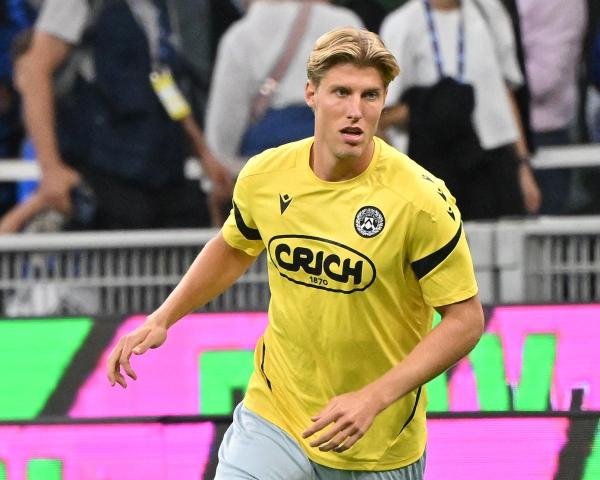 Thomas Kristensen, difensore dell'Udinese che piace al Milan (foto Udinese)