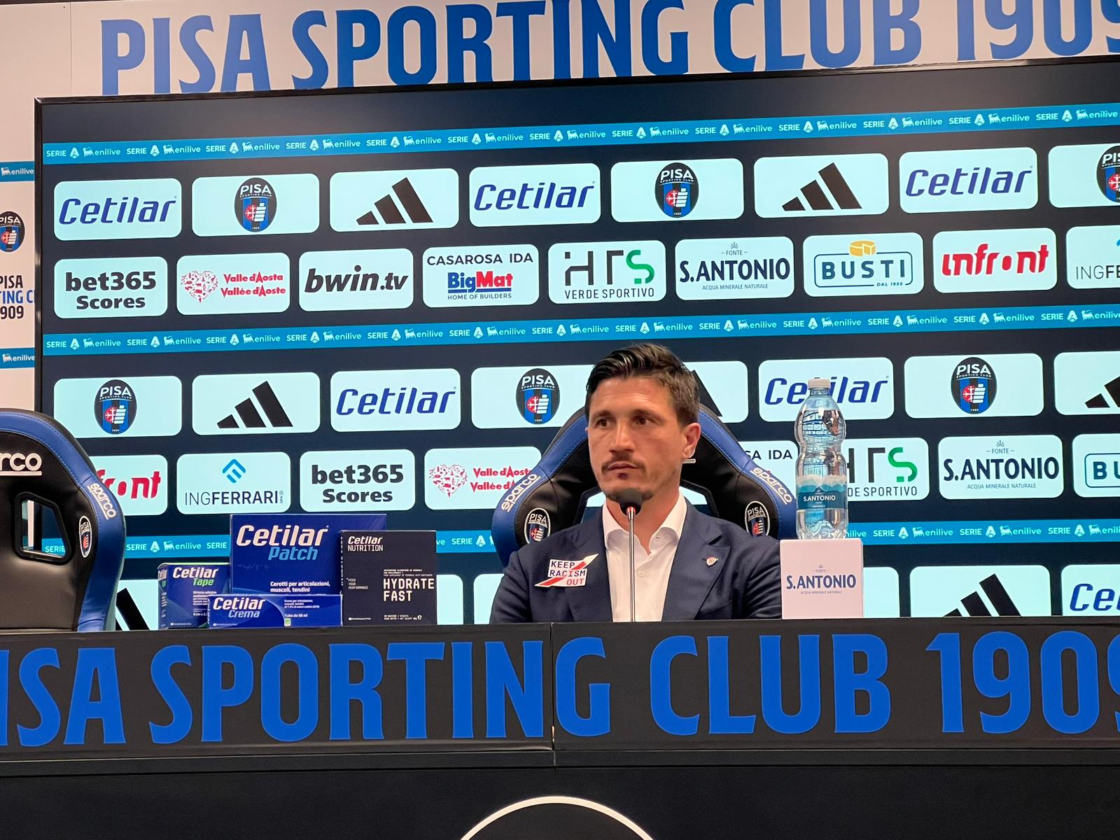 Pisacane Pisa-Cagliari conferenza stampa