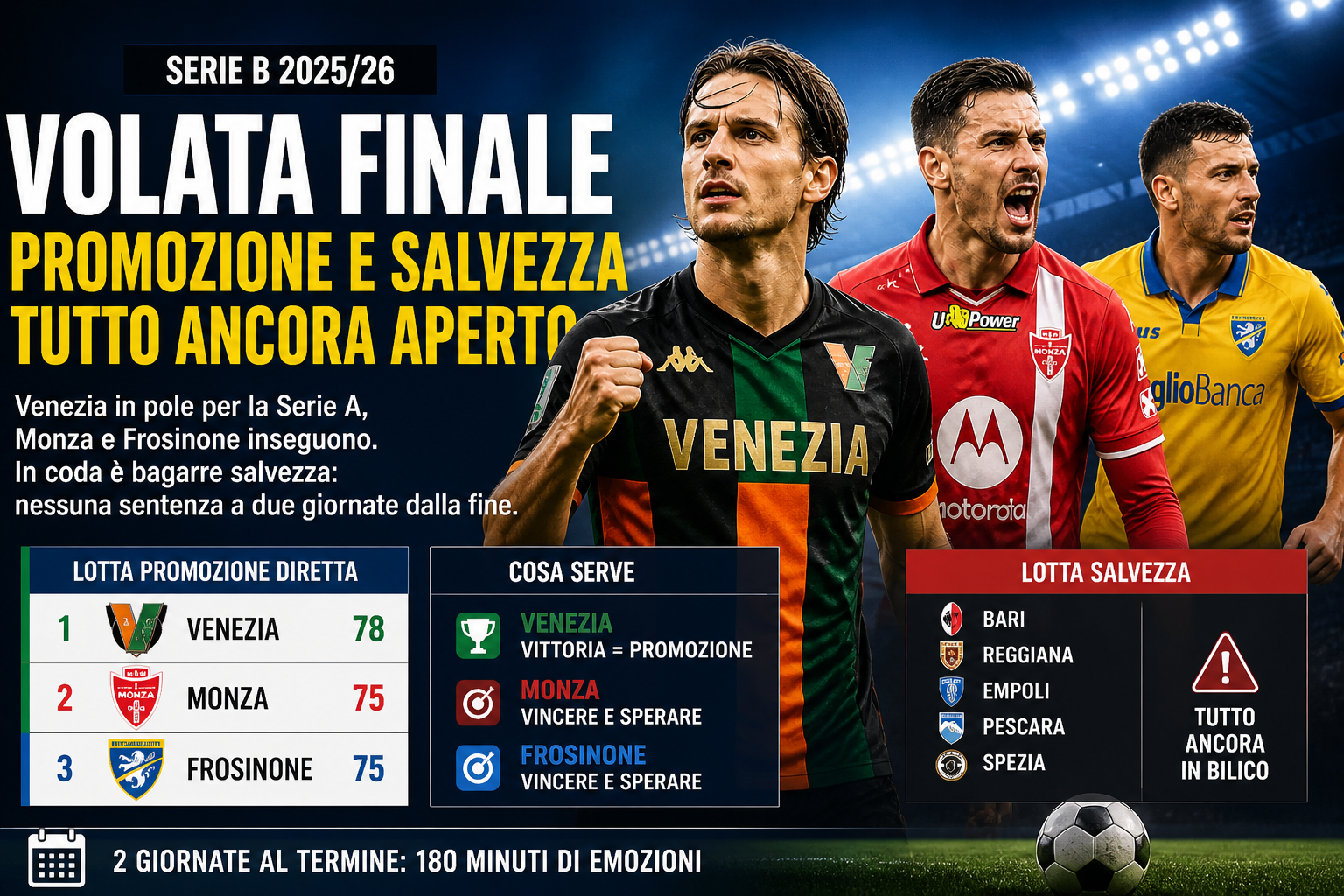 Serie B promozione e salvezza