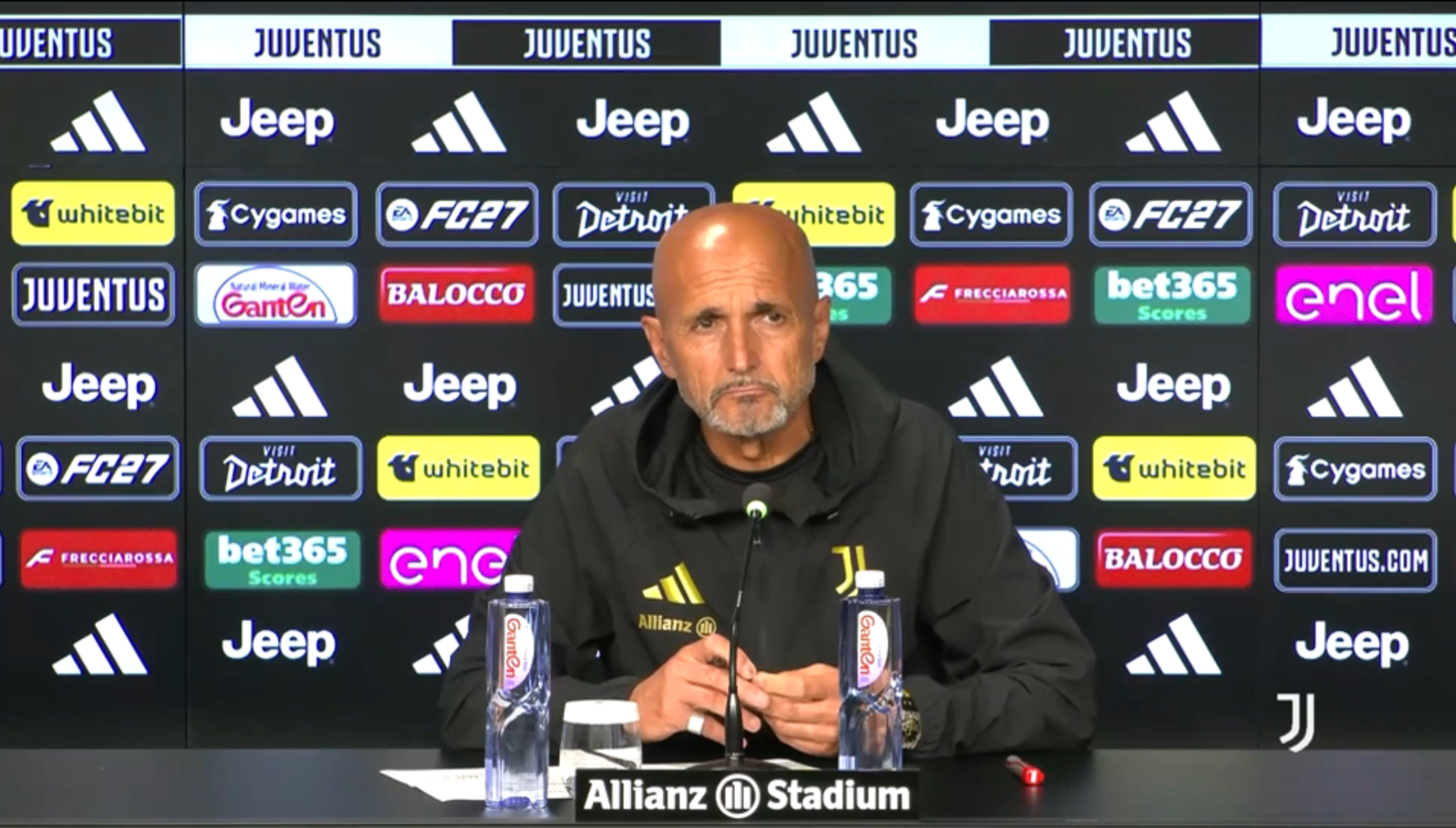 Luciano Spalletti in conferenza stampa. Articolo Crisi Juventus.