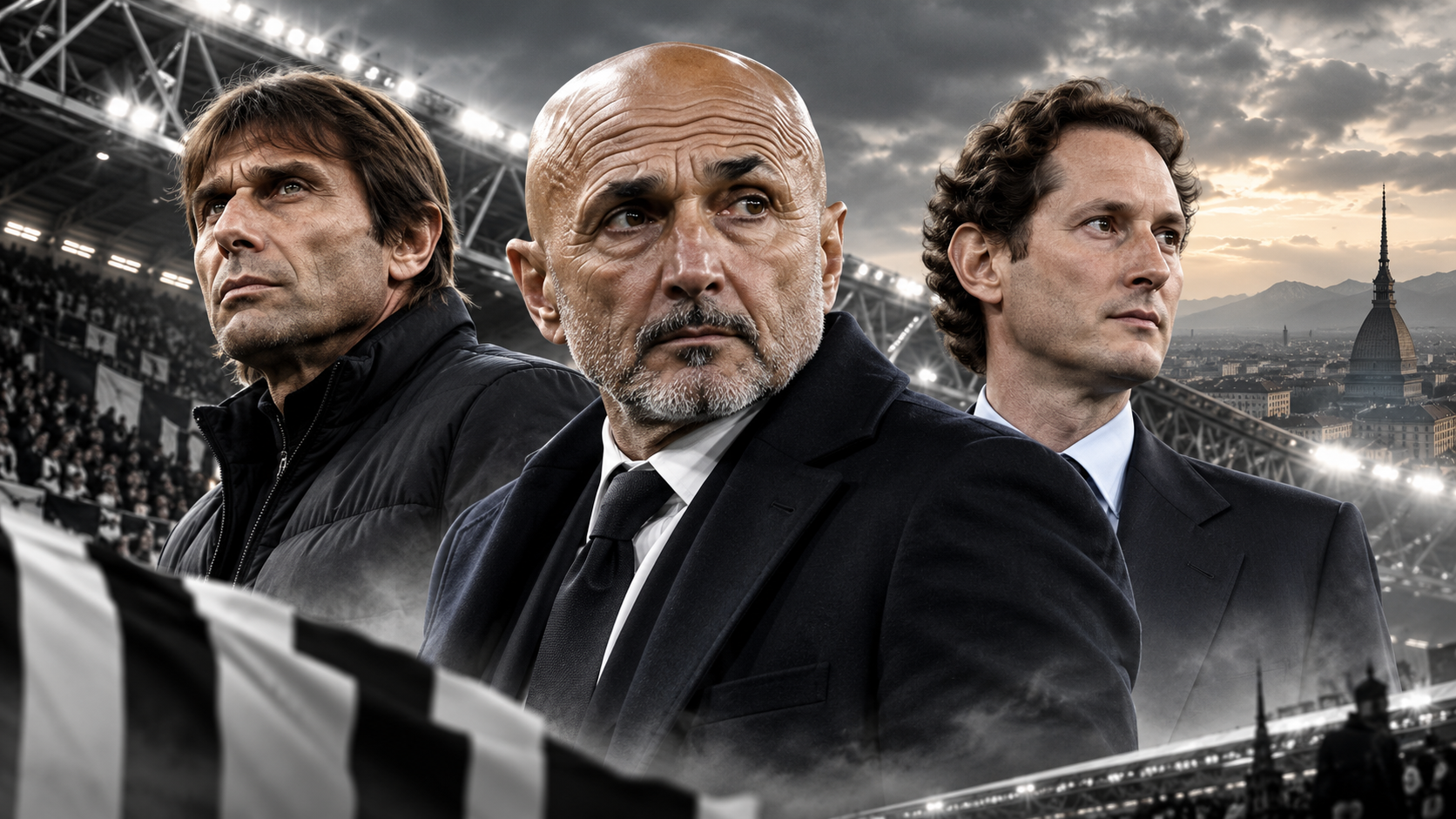 Conte Spalletti Elkann Juventus